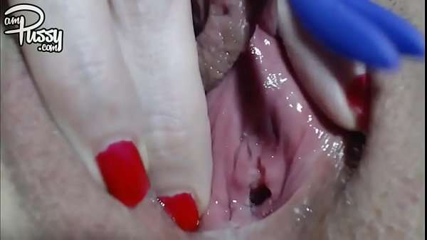 Wet bubbling pussy close-up masturbation to orgasm, homemade