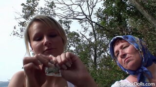 Hot blonde Samantha Jolie fucked by old grandpa and