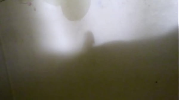 The shadow of me getting my cock stroked