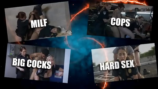 Naughty cops playing with black dick