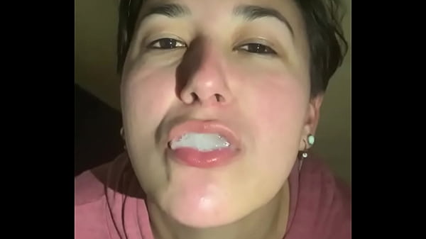 Filthy Pig swallows cum in toilet