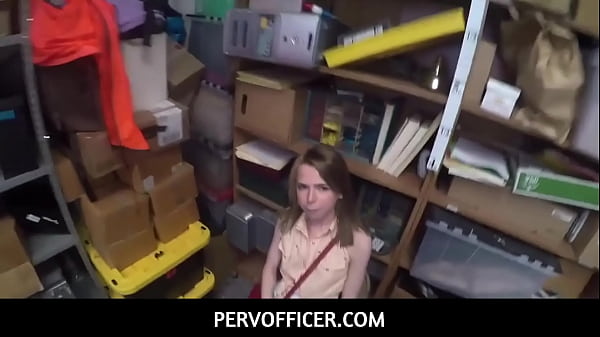 PervOfficer  –  Petite shoplifter fucks security officer