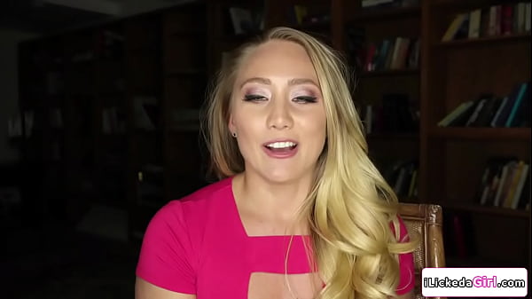 Brunette lesbian caressing bffs big ass