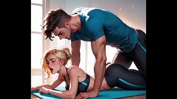 sexy swedish blonde college girl yoga sex